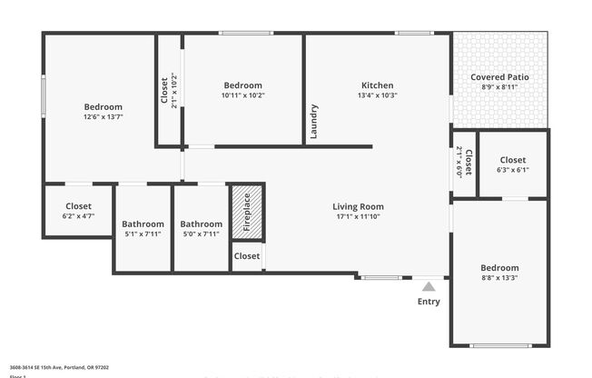 Large 3 Bedroom 2 Bathroom! In-Unit Washer & Dryer, Covered Patio & Pet Friendly!