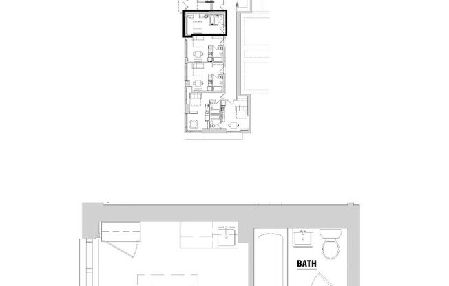 Studio, 1 bath, 190 sqft, $1,025, Unit 101