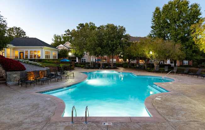 Extensive Resort Inspired Pool Deck at Abberly Green Apartment Homes, Mooresville, NC, 28117
