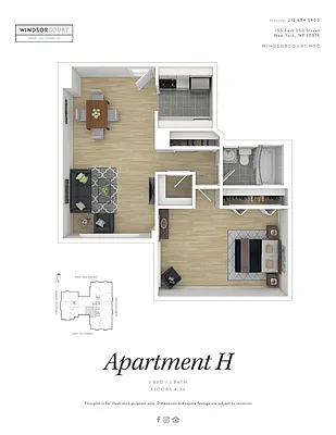 Studio, 1 bath, $5,385, Unit E27H
