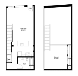 1 bed, 1 bath, 978 sqft, $2,174