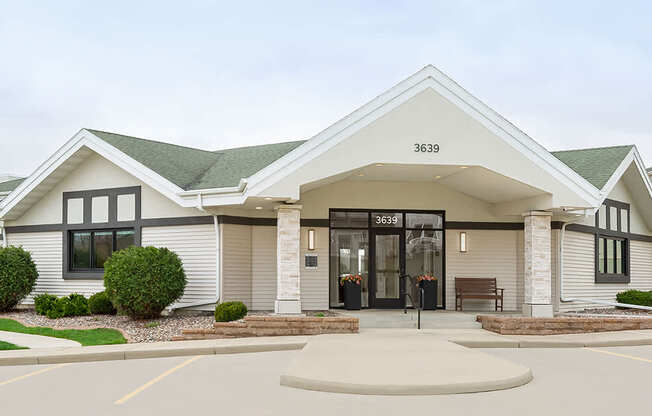 The front of a building with the number 3639 on it.