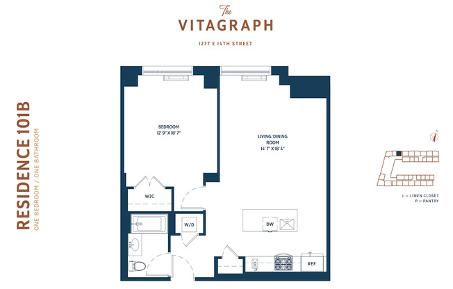 1 bed, 1 bath, 811 sqft, $3,100, Unit 101B