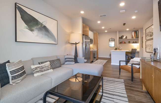 Living Room with Hard Surface Flooring