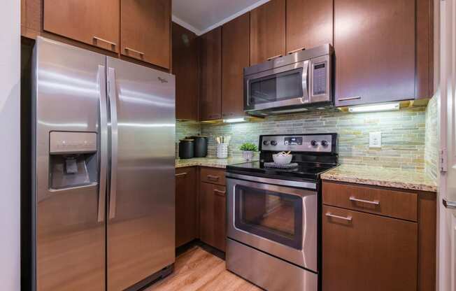 Berkshire Medical District kitchen with custom cabinetry and stainless appliances