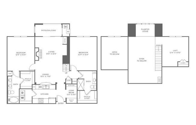 2 beds, 2 baths, 1,474 sqft, $2,992