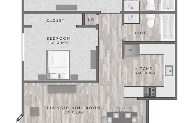 2 beds, 2 baths, 930 sqft, $2,165