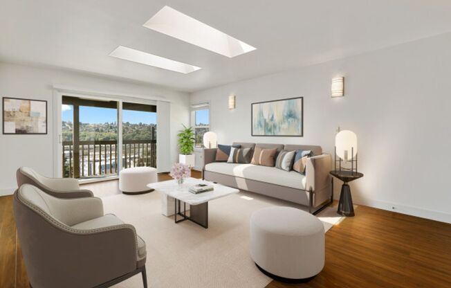 Queen Anne water view 3 bed 2 bath with den and 2 parking spaces