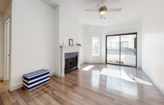 Bright lit open floor plans featuring sustainable hardwood flooring.