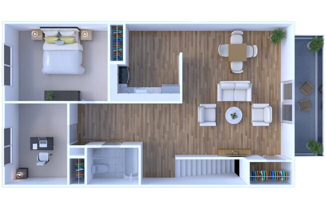 1 bed, 1 bath, 600 sqft, $1,320