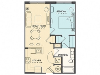 1 bed, 1 bath, 660 sqft, $1,449