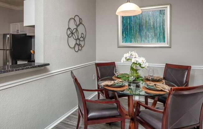 Dining Room at The Grand Reserve at Tampa Palms Apartments, Tampa, FL