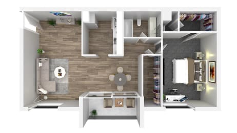 1 bed, 1 bath, 785 sqft, $1,465