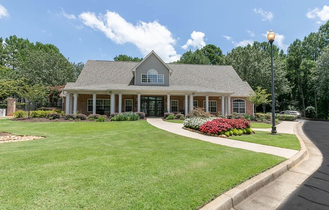 a large lawn in front of a house at Gwinnett Pointe, Norcross, Georgia