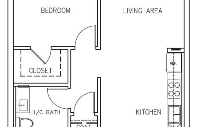 1 bed, 1 bath, 669 sqft, $3,175, Unit 10534 - 307