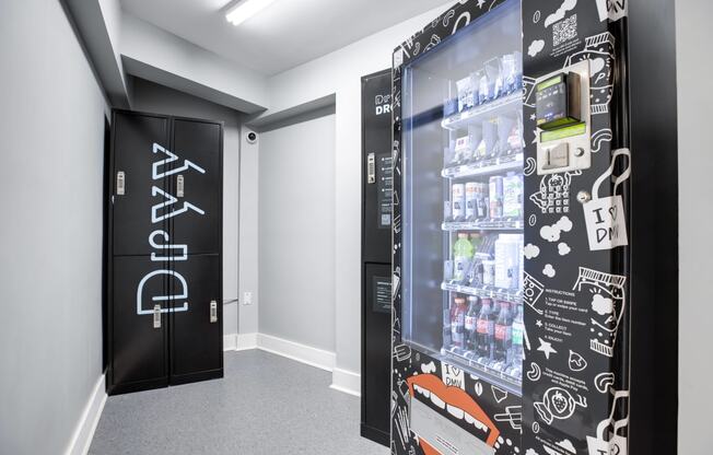 Dry cleaning lockers and vending machine at 1500 Arlington, Virginia, 22209