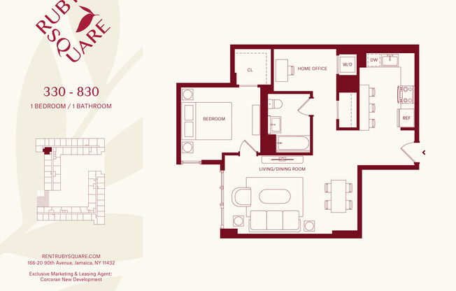 1 bed, 1 bath, $3,340, Unit 6301