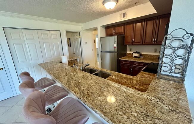 Furnished 2BR with Stunning Views in Feather Sound – Move-In Ready!