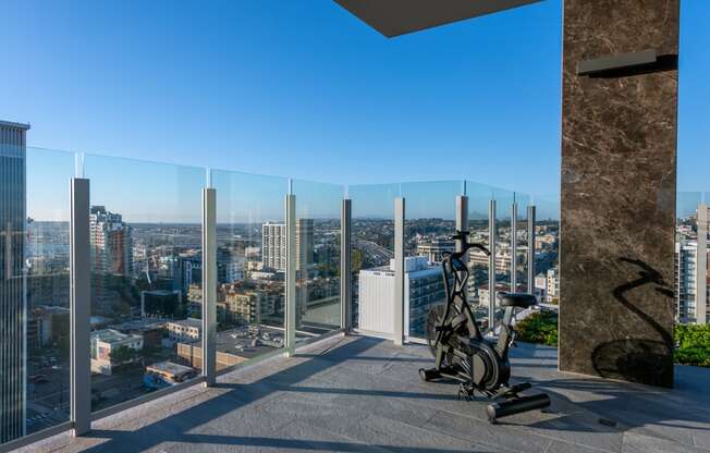 a view of the city from the top of the building at Stanza Little Italy, San Diego, CA, 92101