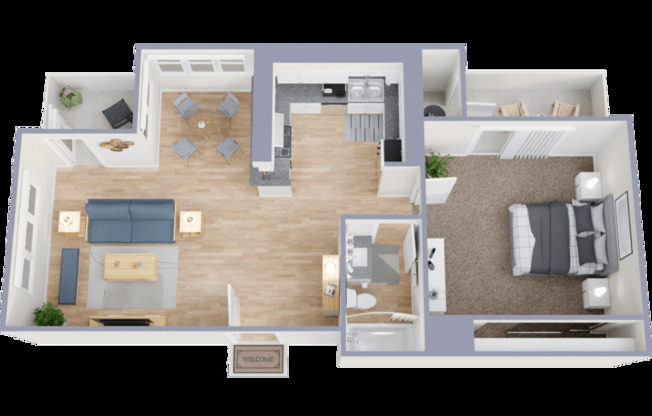 1 bed, 1 bath, 660 sqft, $2,470