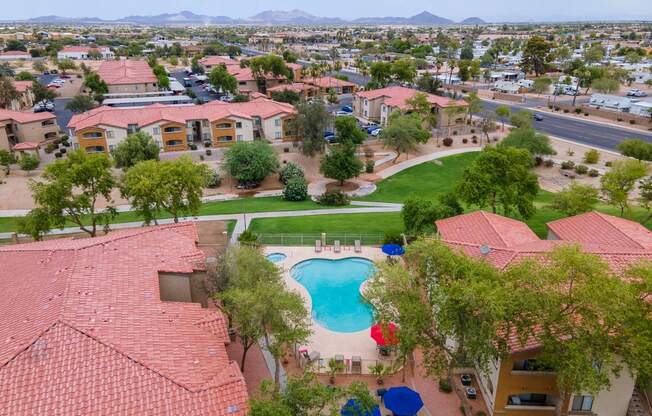 drone photo of property at The Colony Apartments, Casa Grande, Arizona