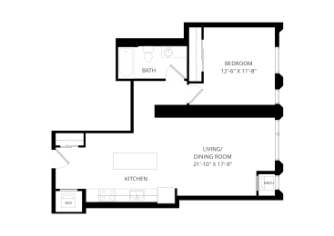 1 bed, 1 bath, 716 sqft, $1,720