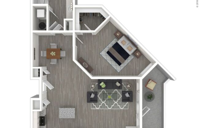 1 bed, 1 bath, 962 sqft, $2,720, Unit A-110