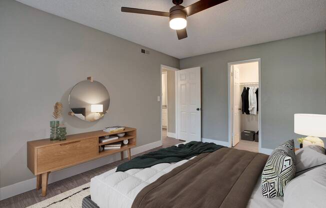 Airy Bedroom at The Davenport; Apartments Sacramento