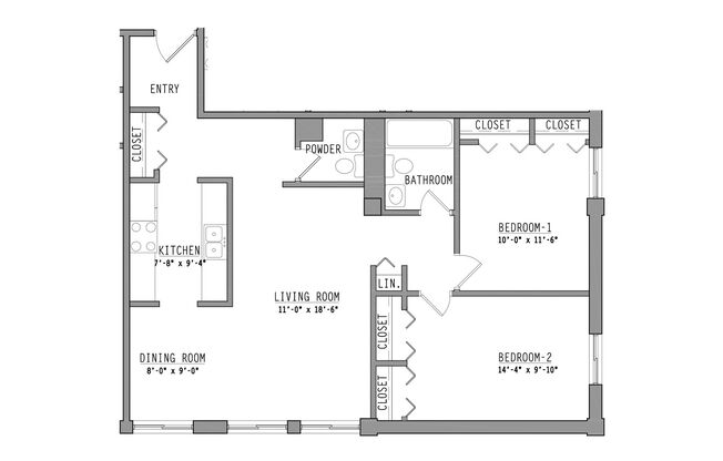 2 beds, 1.5 baths, 1,100 sqft, $2,295, Unit 602