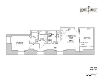 2 beds, 1 bath, 998 sqft, $1,904