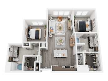 2 beds, 2 baths, 1,135 sqft, $3,156