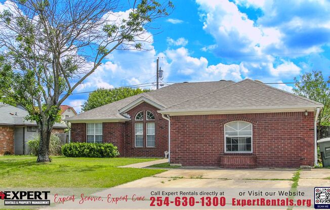 Charming 4-Bedroom Brick Home in Killeen's Desirable Neighborhood!