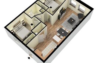 2 beds, 1 bath, 864 sqft, $1,700, Unit 311