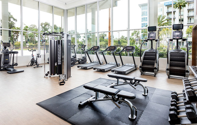 No need for a gym membership our expansive fitness center has everything you need!