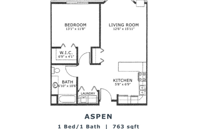 1 bed, 1 bath, 766 sqft, $1,325