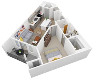 1 bed, 1 bath, 767 sqft, $1,249