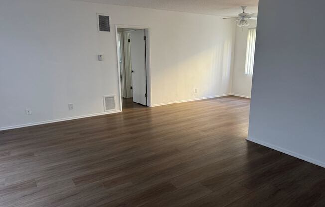 Living room with wooden flooring