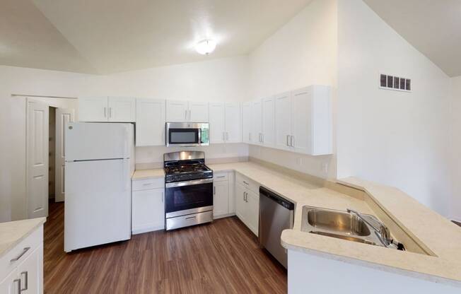 renovated ranch kitchen with stainless steel appliances
