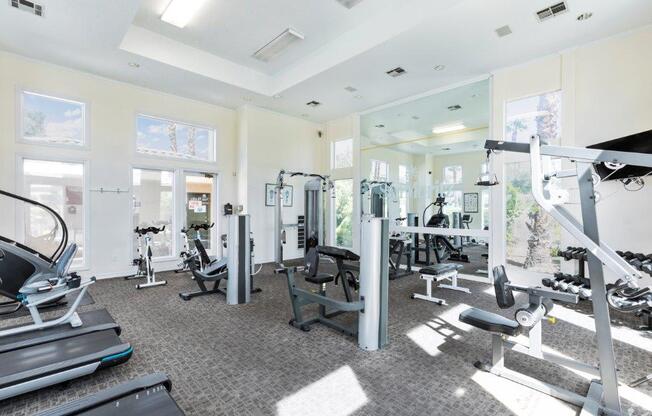 Well Appointed Gym at San Moritz Apartments, Las Vegas