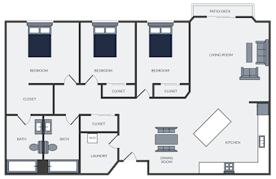 3 beds, 2 baths, 1,362 sqft, $1,265