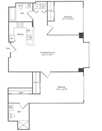 2 beds, 2 baths, 1,155 sqft, $3,860