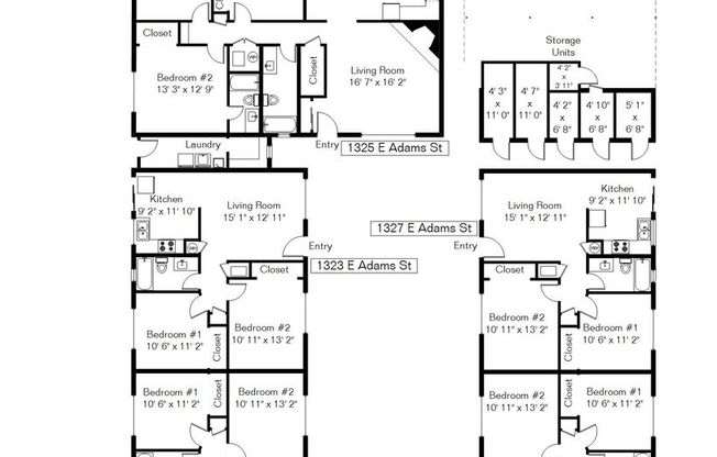 2 beds, 1 bath, 782 sqft, $1,800, Unit 1