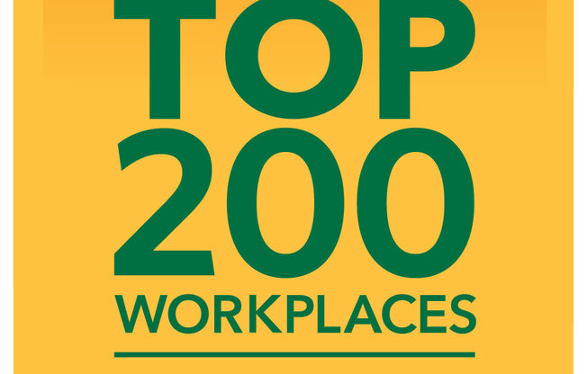 a graphic of a startribune top 200 workplaces 2020 sign