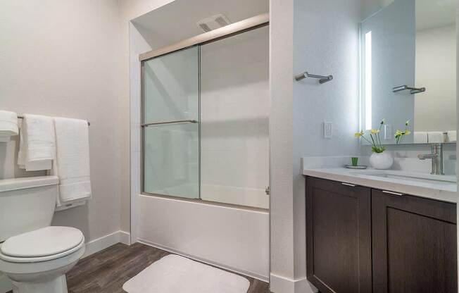 Bathroom at Montecito Apartments at Carlsbad, Carlsbad, California