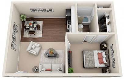 1 bed, 1 bath, 482 sqft, $1,149