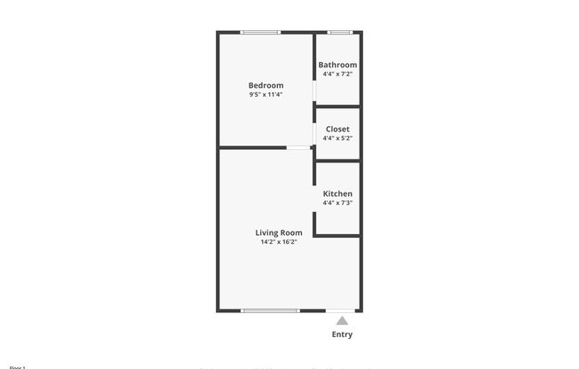 1 bed, 1 bath, 500 sqft, $1,500, Unit AM 4351-18