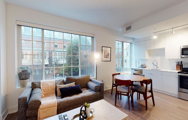 Living Room With Plenty Of Natural Lights at Madison House, Washington, Washington