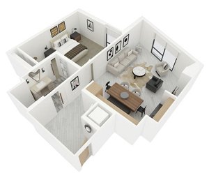 1 bed, 1 bath, 830 sqft, $3,513