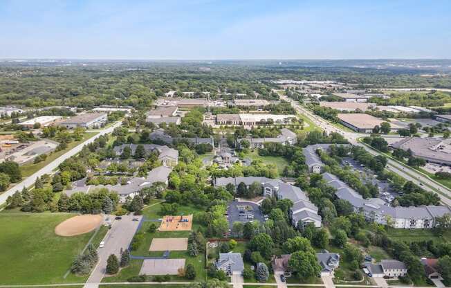 Aerial Exterior View  at Audenn Apartments, Bloomington, MN, 55438