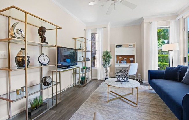 Living Room at Alden Place at South Square, North Carolina, 27707